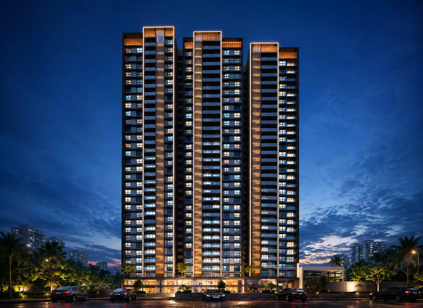The Promenade tower at Blue Ridge township, Hinjawadi Phase 1, Pune